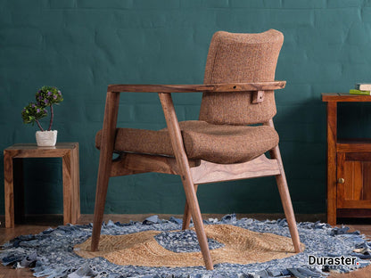 Dudi Furniture Hawkin Solid Sheesham Wooden Armchair