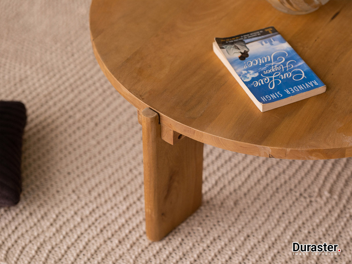 Dudi Furniture New York Wooden Round Coffee Table
