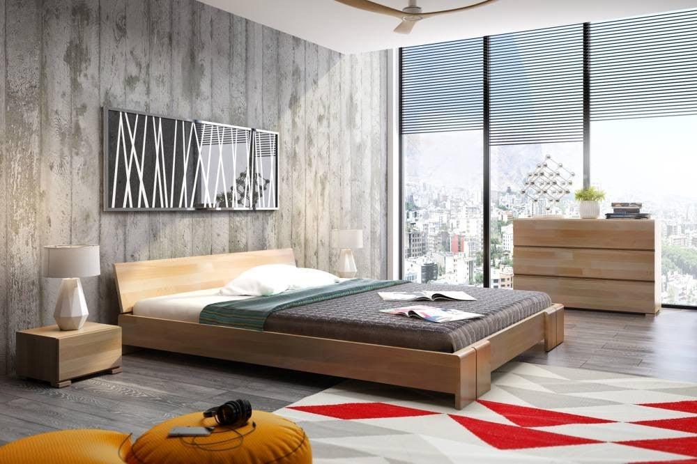 Dudi Furniture Preyas Mango wood Teak Finish Wooden King Size Bed