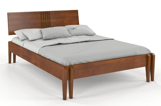 Dudi Furniture Preyas Mango wood Teak Finish Wooden Bed