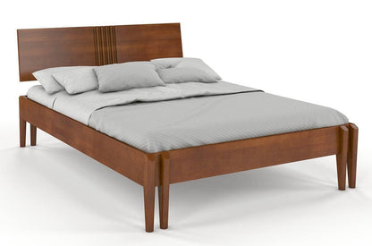 Dudi Furniture Preyas Mango wood Teak Finish Wooden King Size Bed