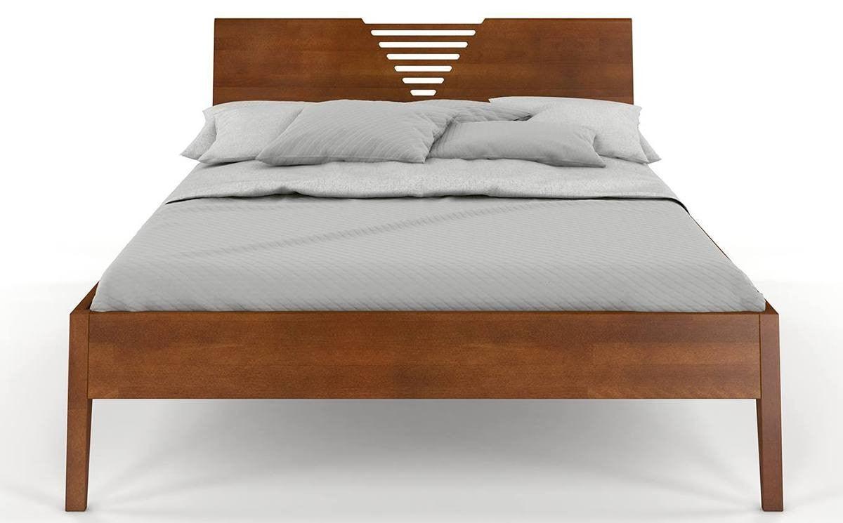 Dudi Furniture Preyas Mango wood Teak Finish Wooden King Size Bed
