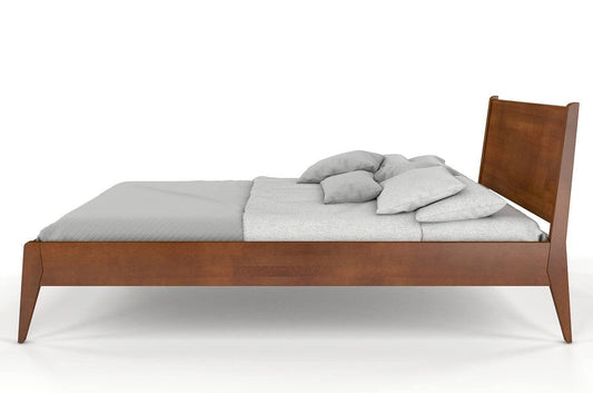 Dudi Furniture Preyas Mango wood Teak Finish Wooden King Size Bed