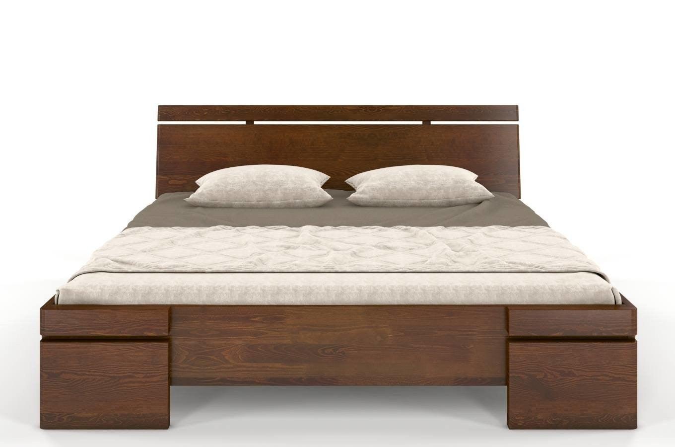 Dudi Furniture Preyas Mango wood Teak Finish Wooden King Size Bed