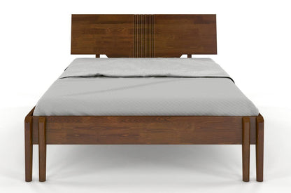 Dudi Furniture Preyas Mango wood Teak Finish Wooden Bed