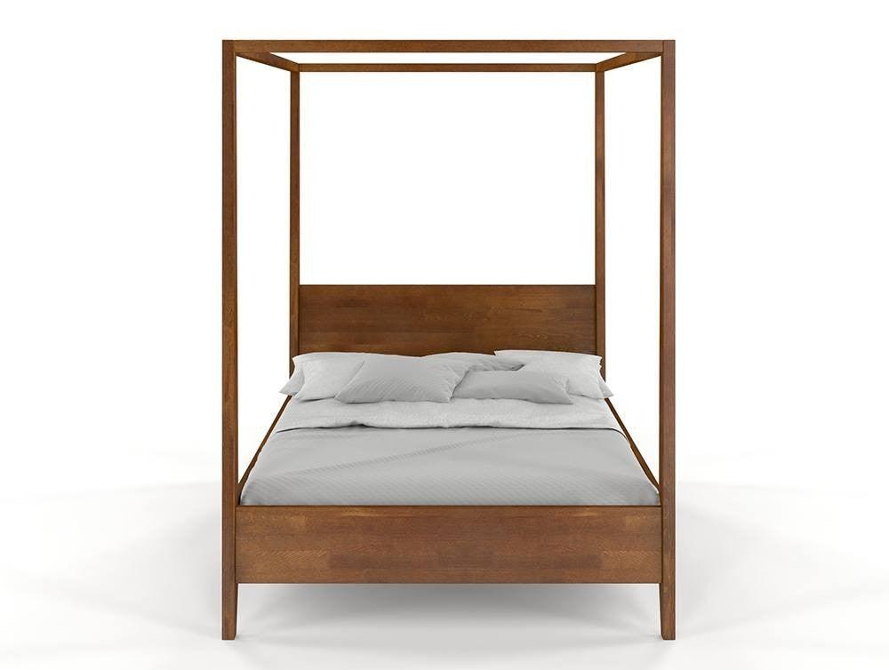 Dudi Furniture Preyas Mango wood Teak Finish Wooden King Size Bed