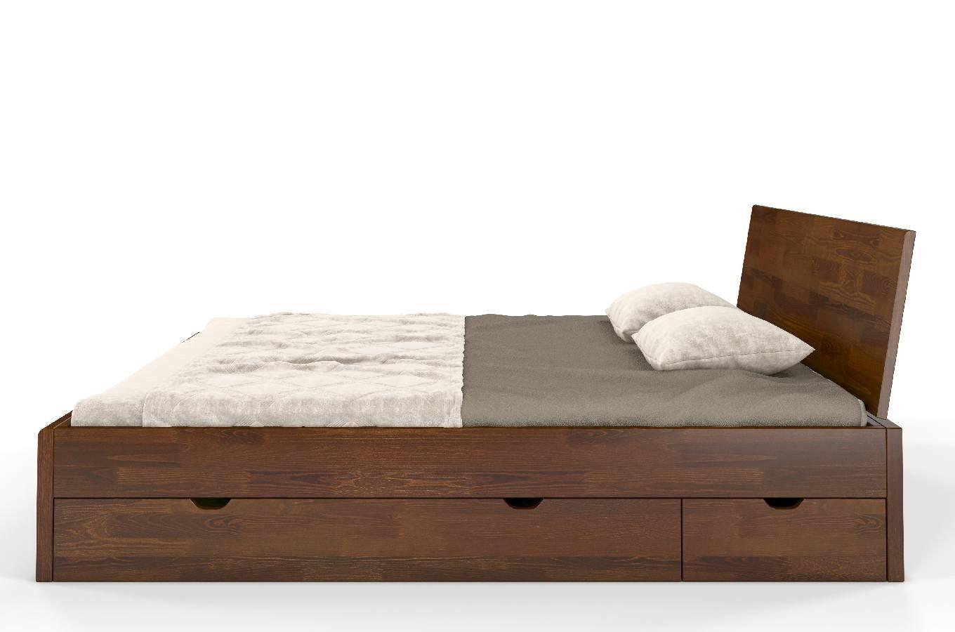 Dudi Furniture Preyas Mango wood Teak Finish Storage Wooden King Size