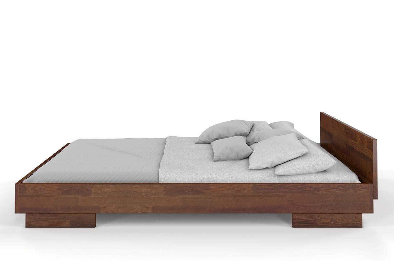 Dudi Furniture Preyas Mango wood Teak Finish Wooden King Size Bed
