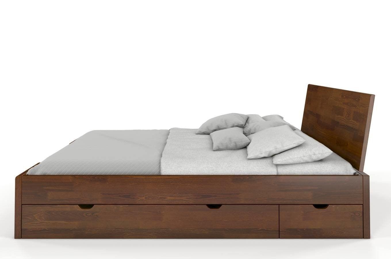 Dudi Furniture Preyas Mango wood Teak Finish Storage Wooden King Size
