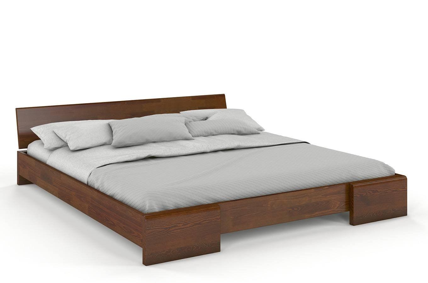 Dudi Furniture Preyas Mango wood Teak Finish Wooden King Size Bed