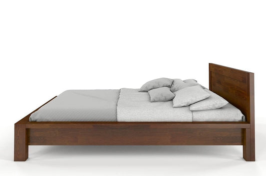 Dudi Furniture Preyas Mango wood Teak Finish Wooden King Size Bed