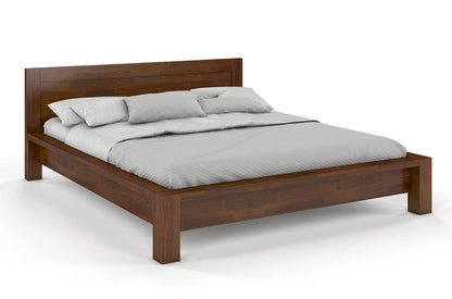 Dudi Furniture Preyas Mango wood Teak Finish Wooden King Size Bed