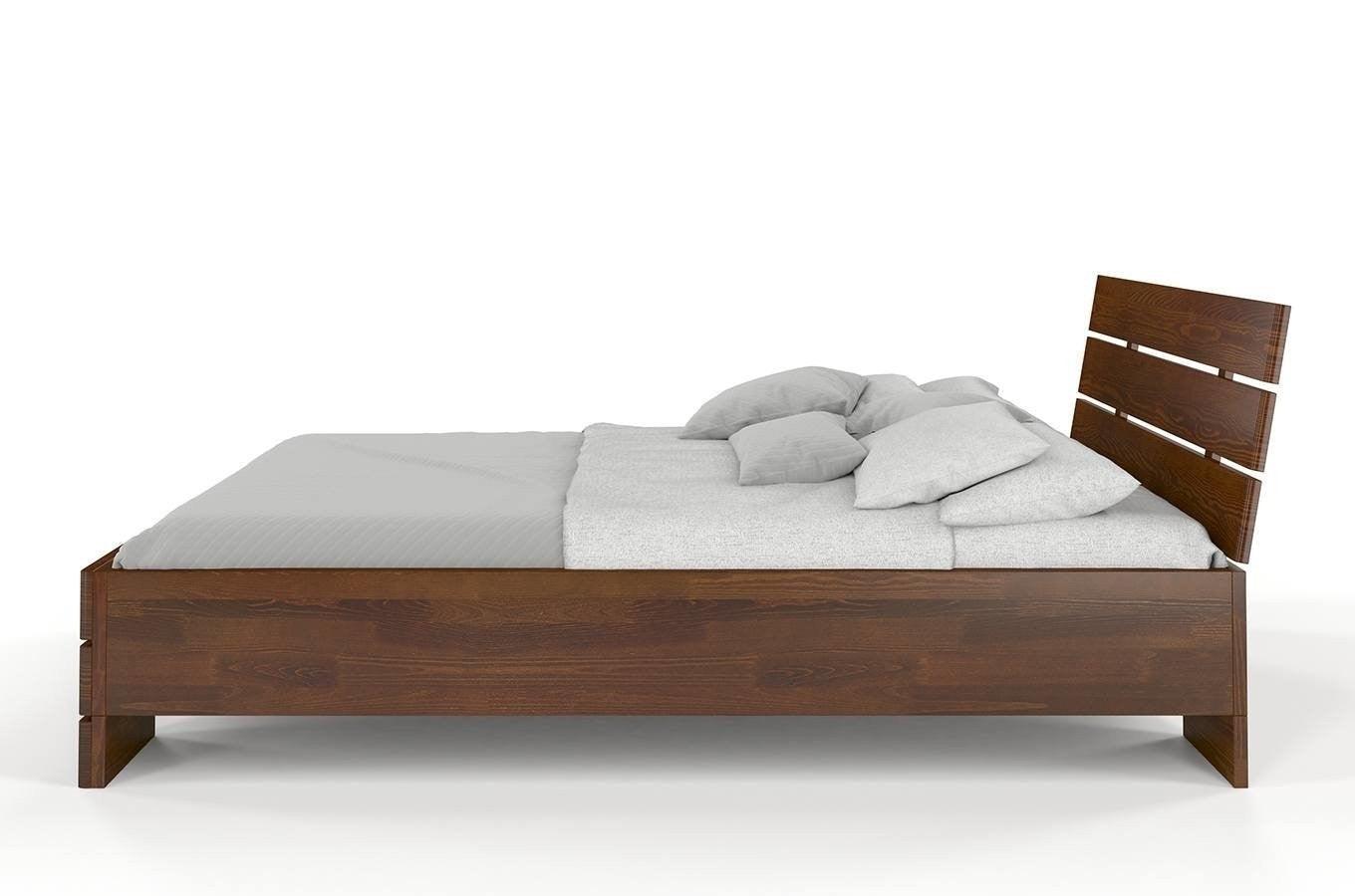 Dudi Furniture Preyas Mango wood Teak Finish Wooden Bed
