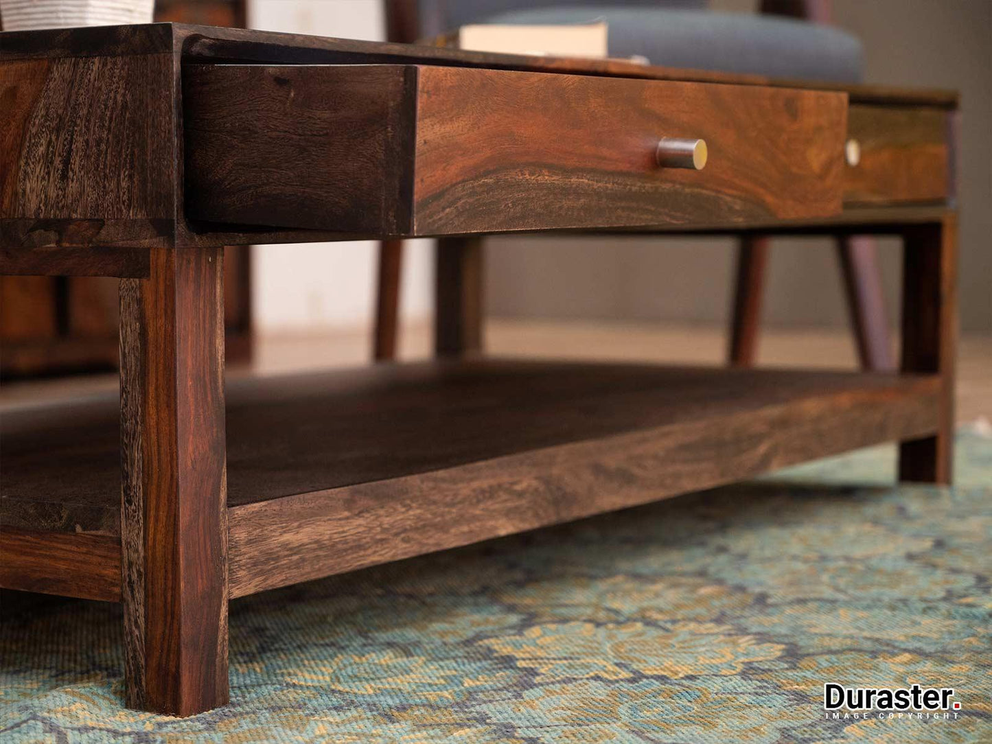 Dudi Furniture Marvel Solid Wood Coffee Table with Storage