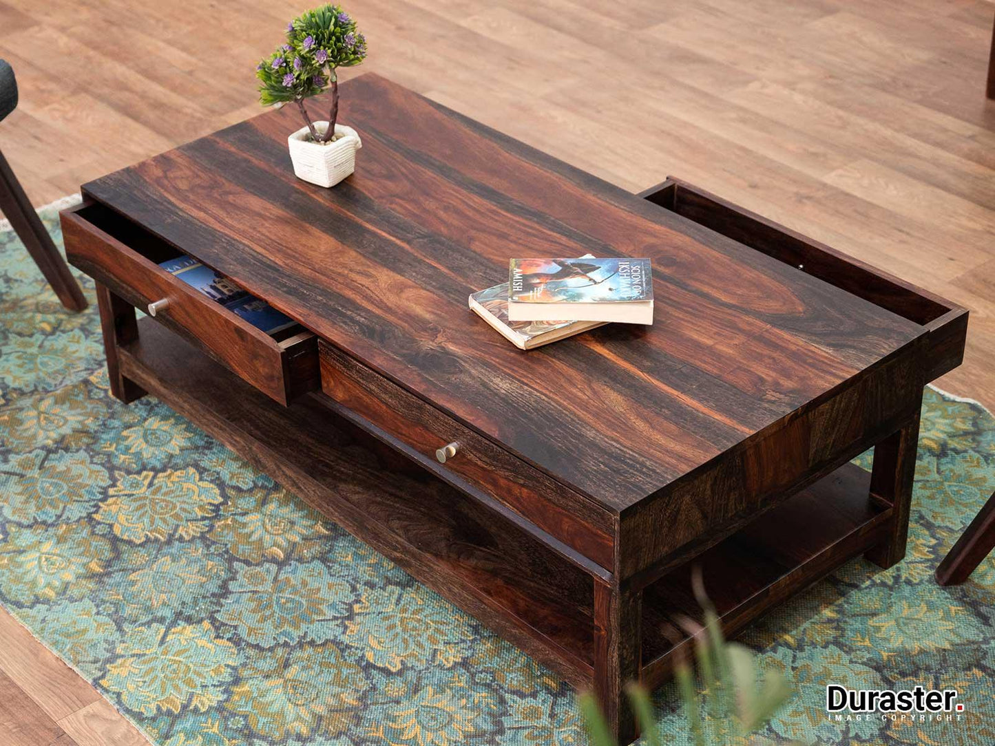 Dudi Furniture Marvel Solid Wood Coffee Table with Storage