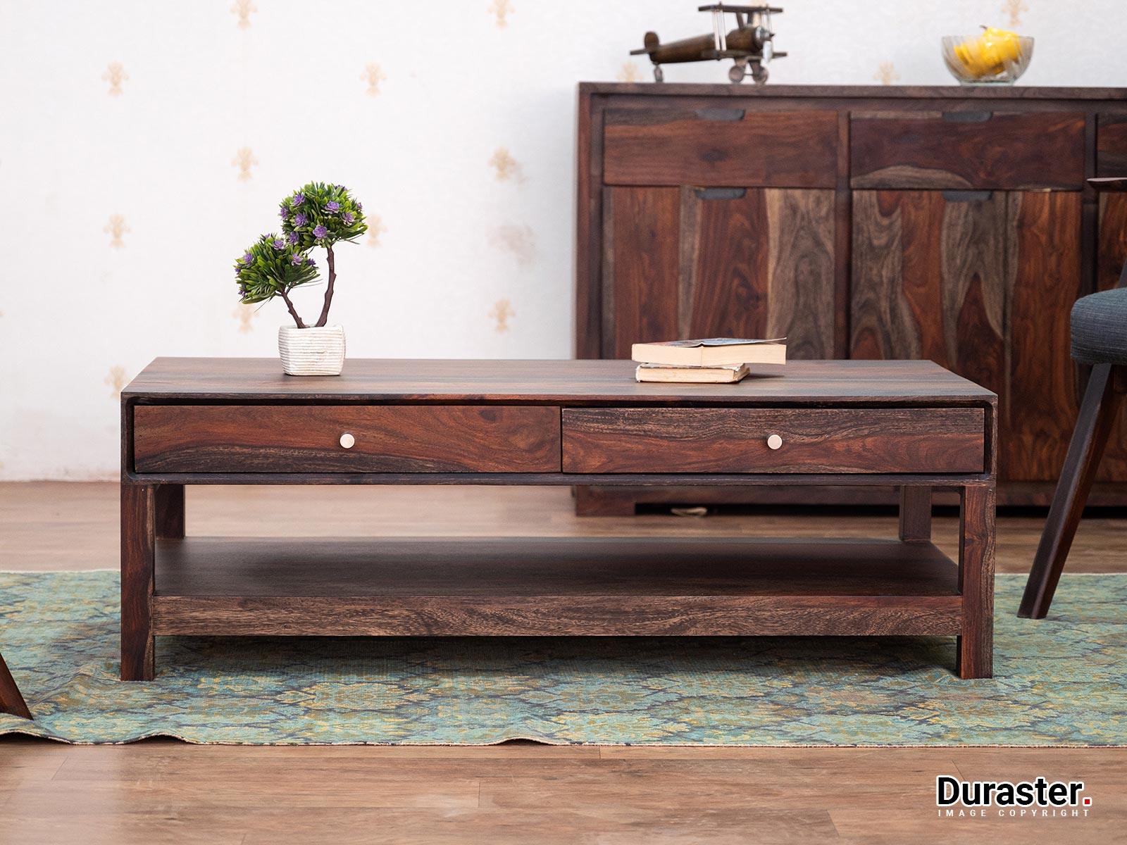 Dudi Furniture Marvel Solid Wood Coffee Table with Storage