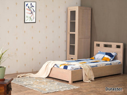 Dudi Furniture Novo Premium Modern Sheesham Wood Single Bed With
