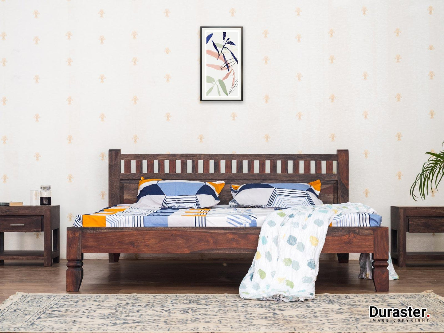 Dudi Furniture Marvel Modern Wooden King Size Bed