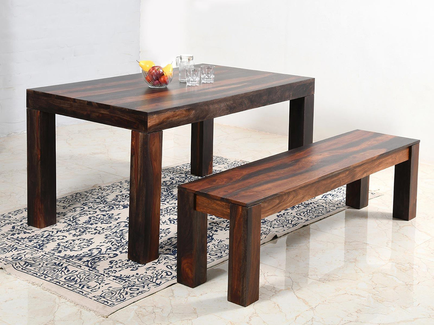 Dudi Furniture Marvel Solid Wood Dining Bench