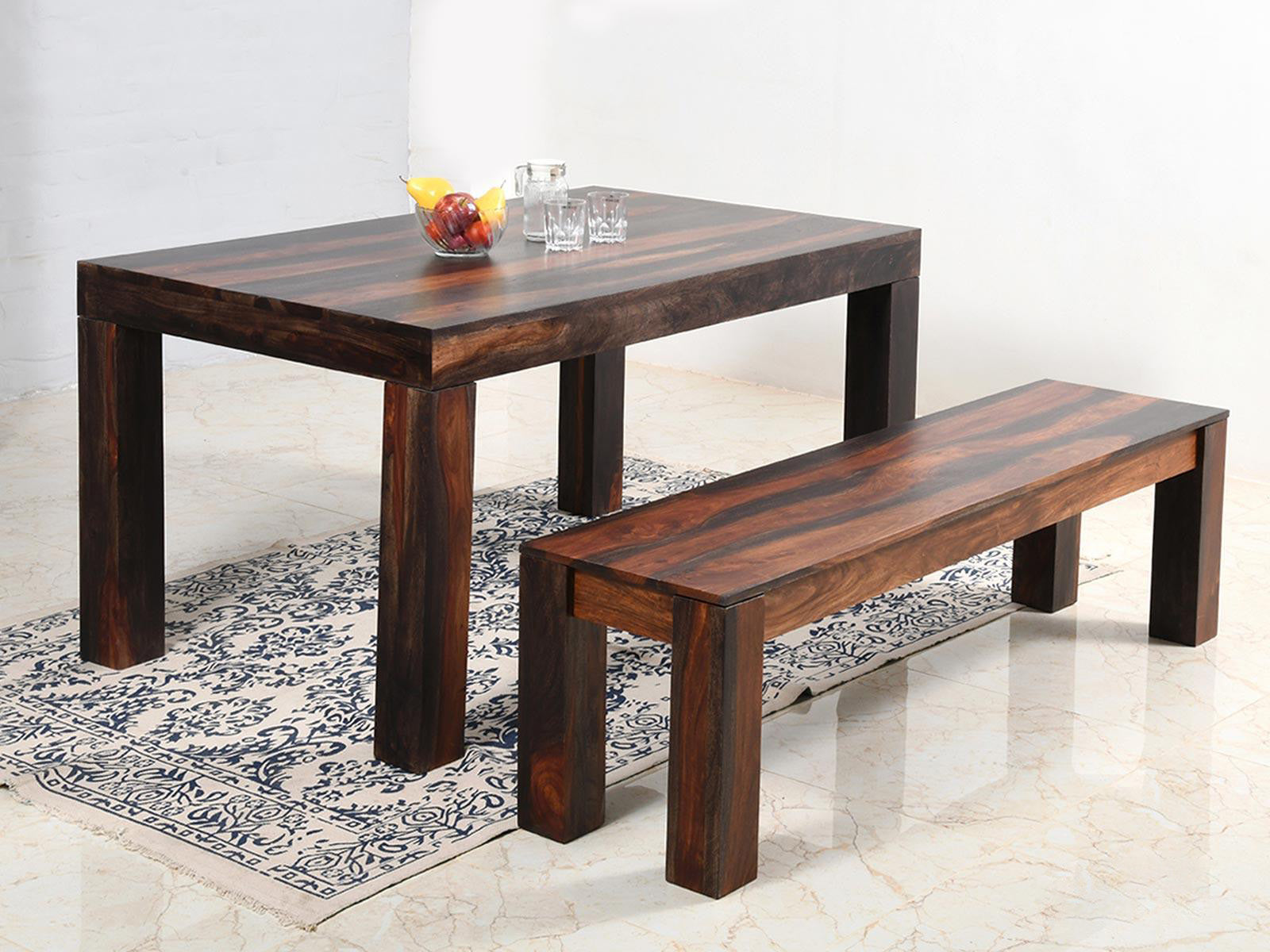 Dudi Furniture Marvel Solid Wood Dining Bench