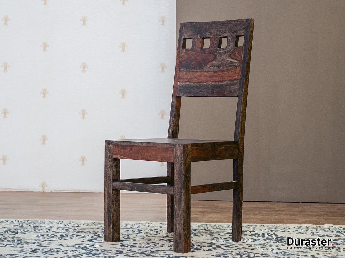 Dudi Furniture Marvel Modern Solid Wood Dining Set 6 Seater