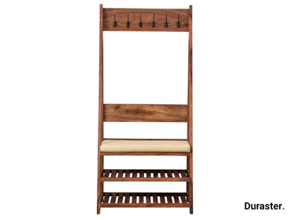 Dudi Furniture Mehran Sheesham Wood Ladder Shoe Stand