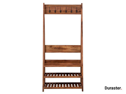 Dudi Furniture Mehran Sheesham Wood Ladder Shoe Stand