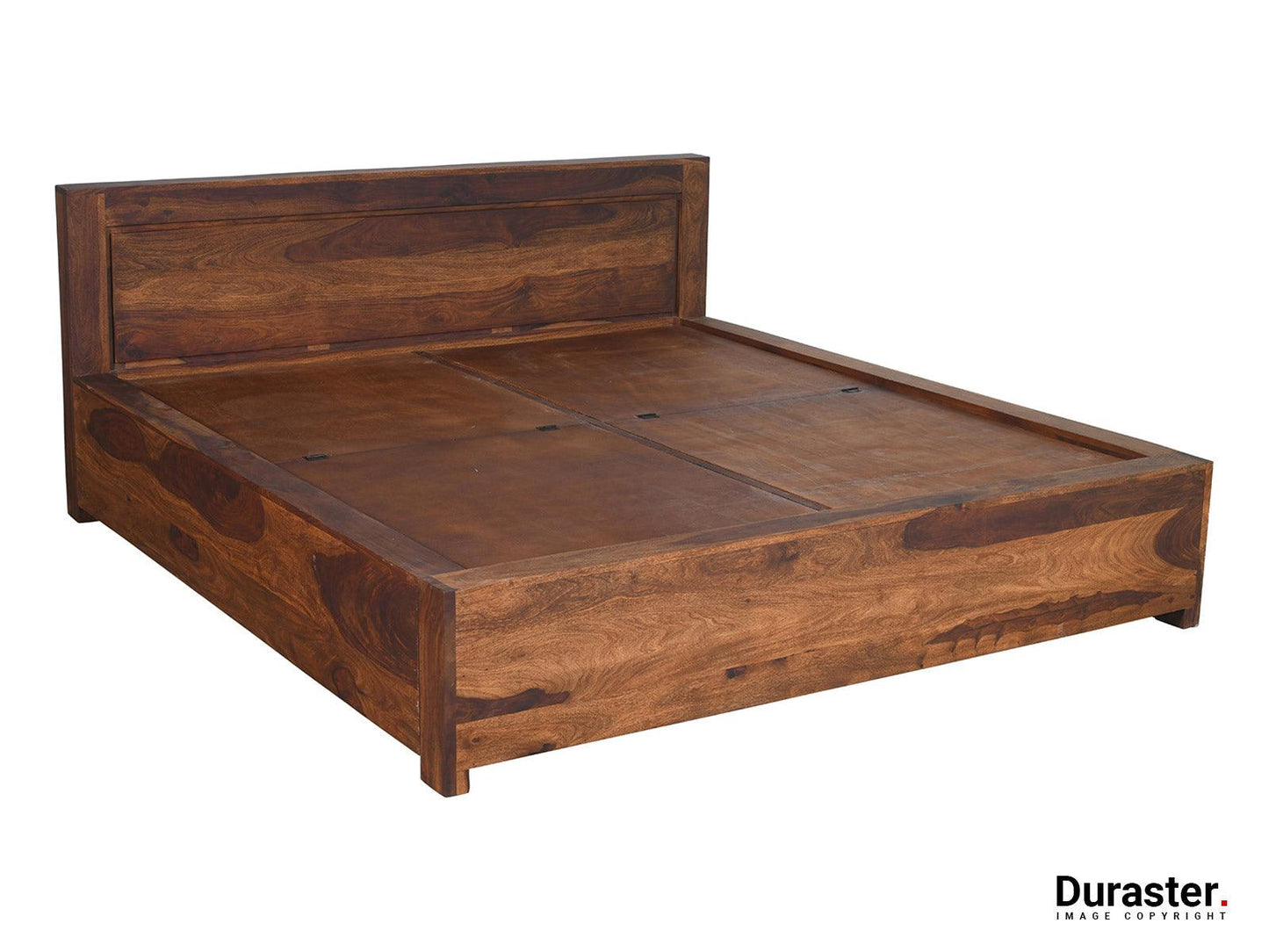 Dudi Furniture Metro Modern Sheesham wood Storage King Size Bed