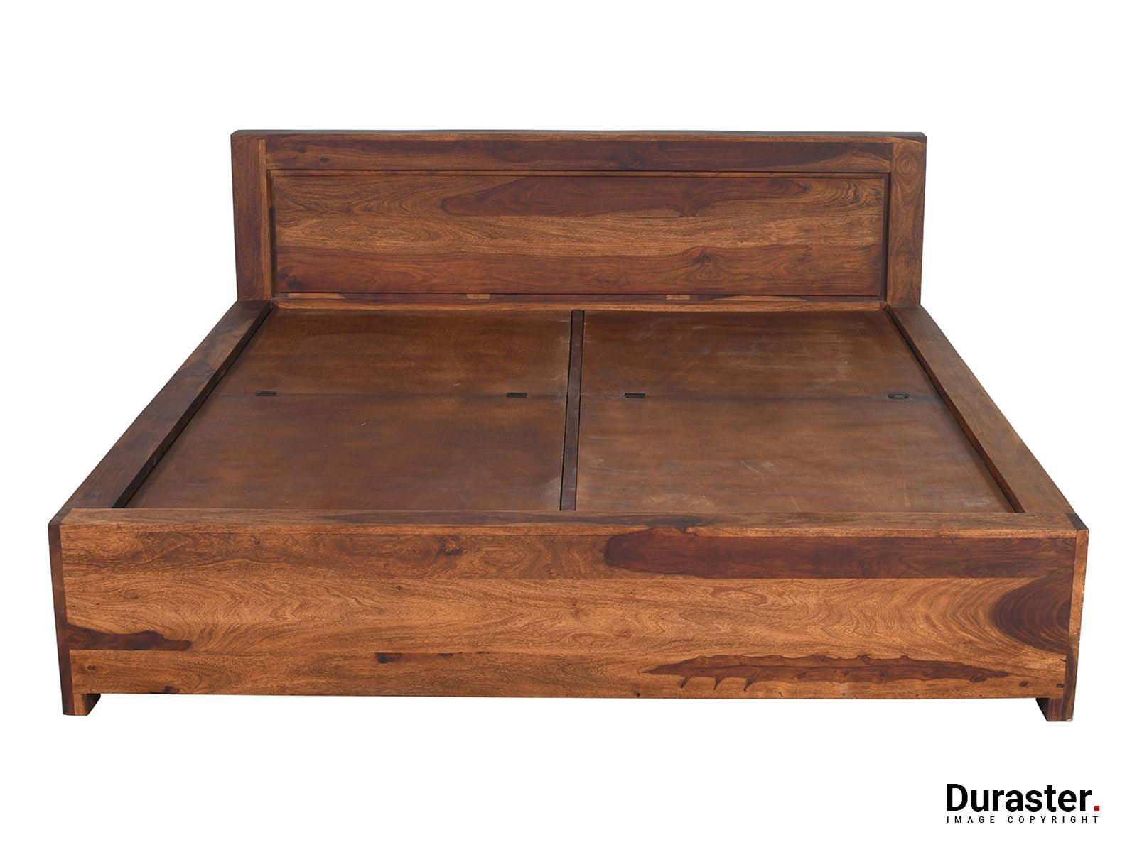 Dudi Furniture Metro Modern Sheesham wood Storage Bed