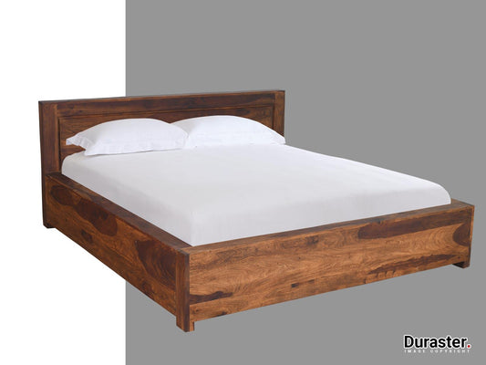 Dudi Furniture Metro Modern Sheesham wood Storage King Size Bed