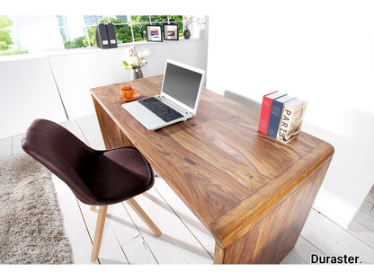 Dudi Furniture Buckingham Modern Sheesham Wood Office Desk