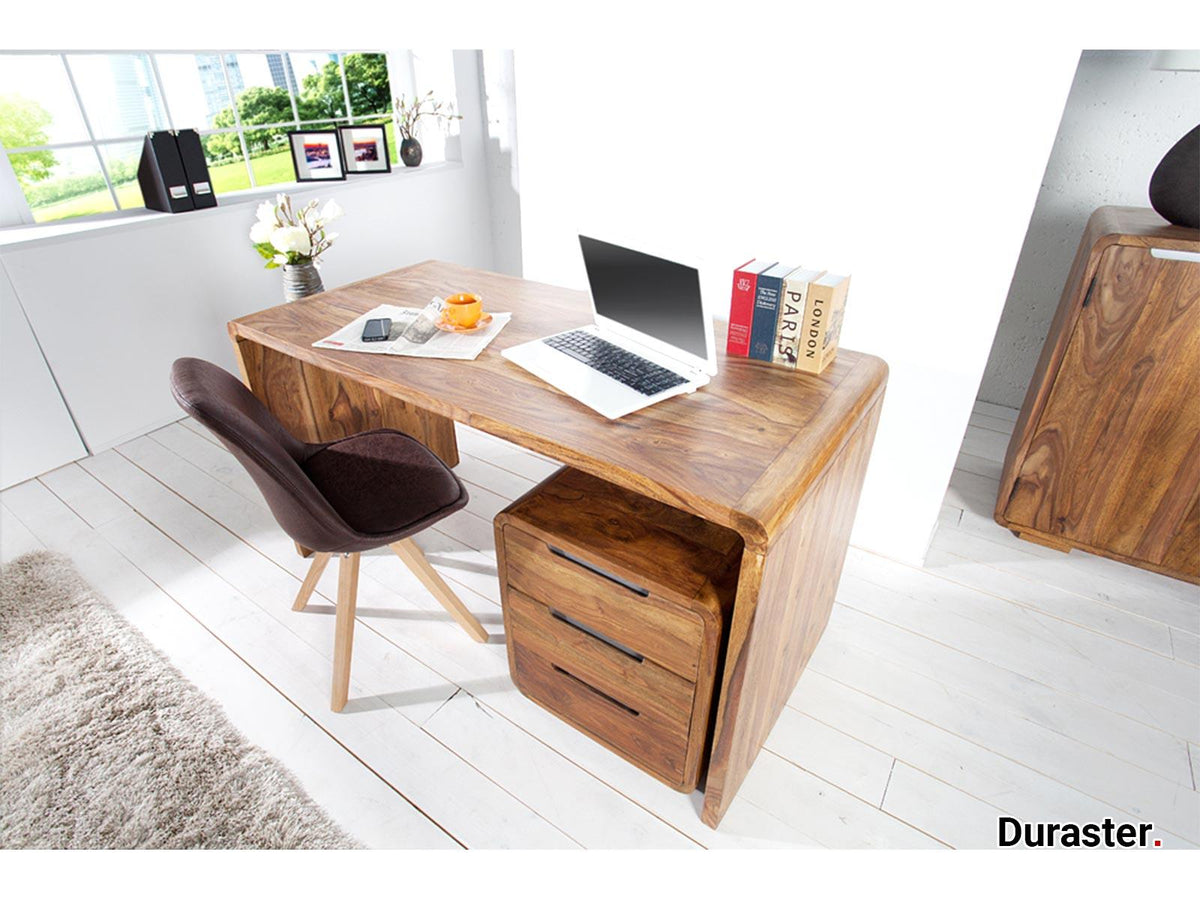 Dudi Furniture Buckingham Modern Sheesham Wood Office Desk