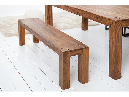Dudi Furniture Torpedo Sheesham Wood Dining Bench