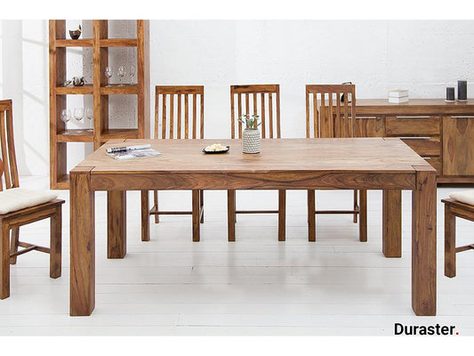 Dudi Furniture Torpedo Sheesham Wood Dining Table Set 6 Seater