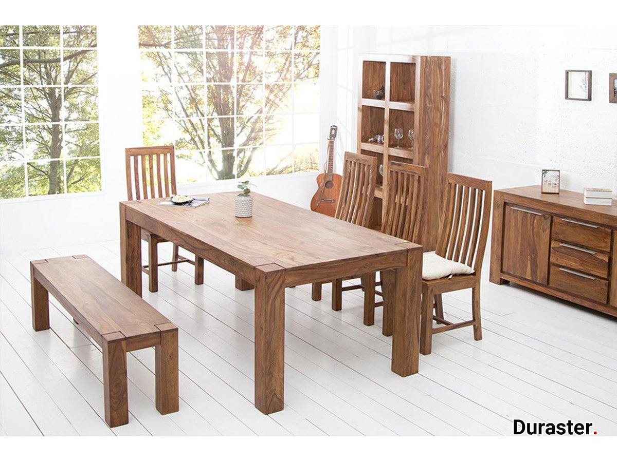 Dudi Furniture Torpedo Sheesham Wood Dining Bench