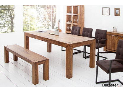Dudi Furniture Torpedo Sheesham Wood Dining Bench
