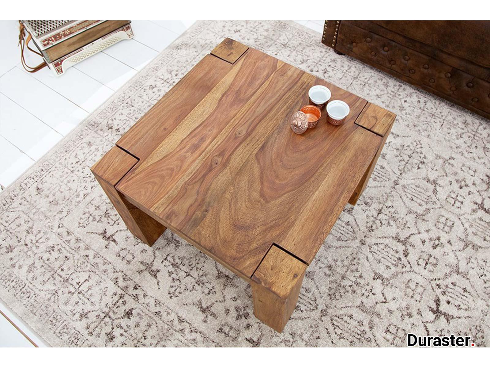 Dudi Furniture Torpedo Sheesham Wood Square Coffee Table