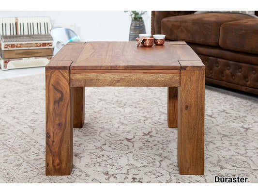 Dudi Furniture Torpedo Sheesham Wood Square Coffee Table
