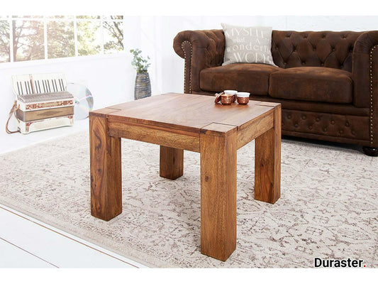 Dudi Furniture Torpedo Sheesham Wood Square Coffee Table