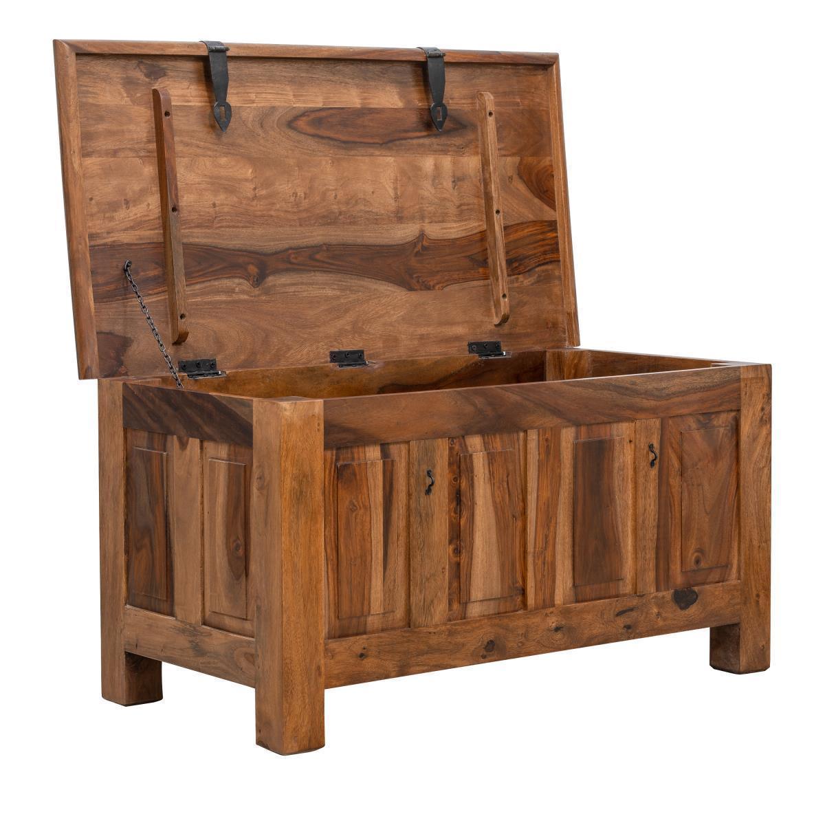 Dudi Furniture Mehran Sheesham Wood Storage Trunk