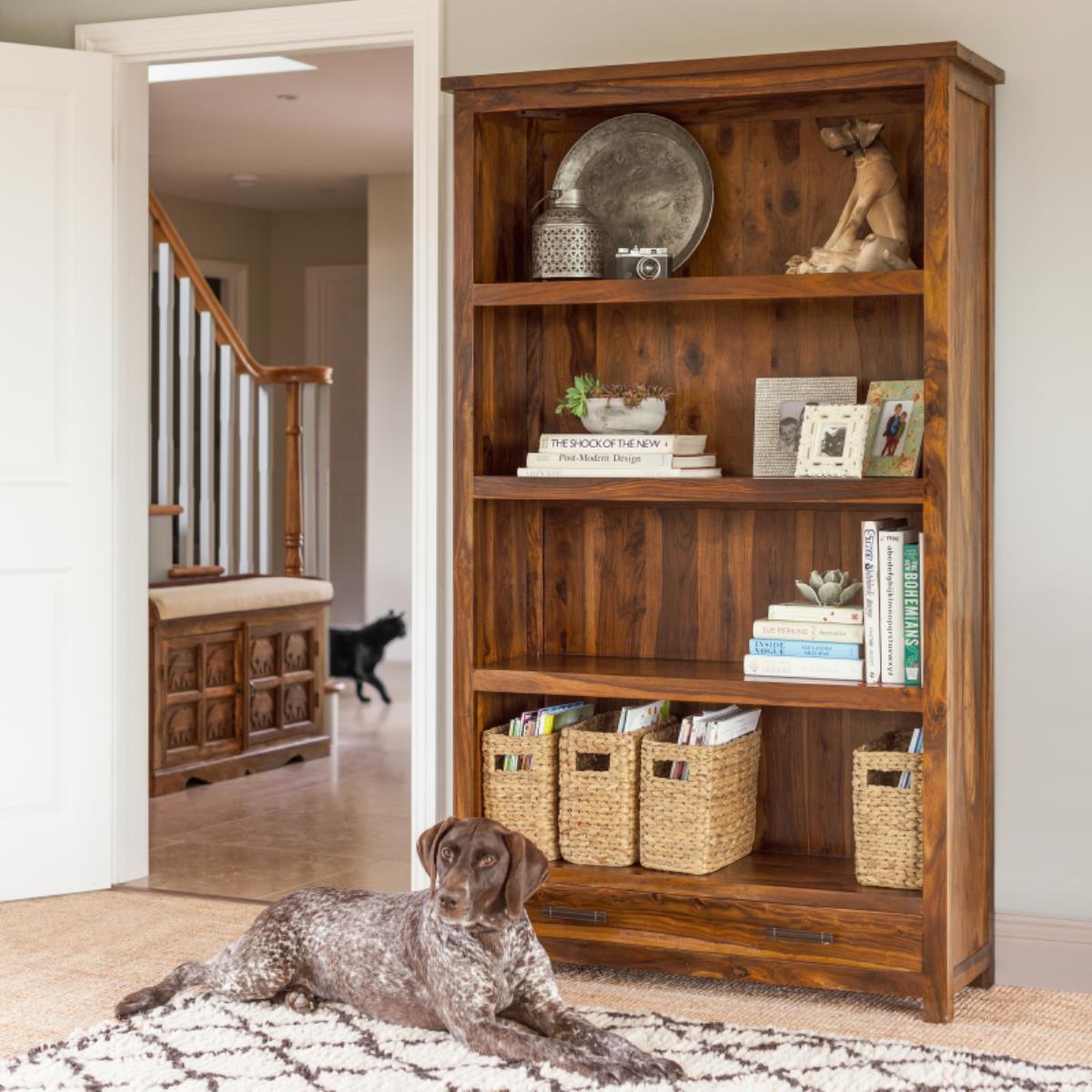 Dudi Furniture Mehran Sheesham Wood Bookshelf