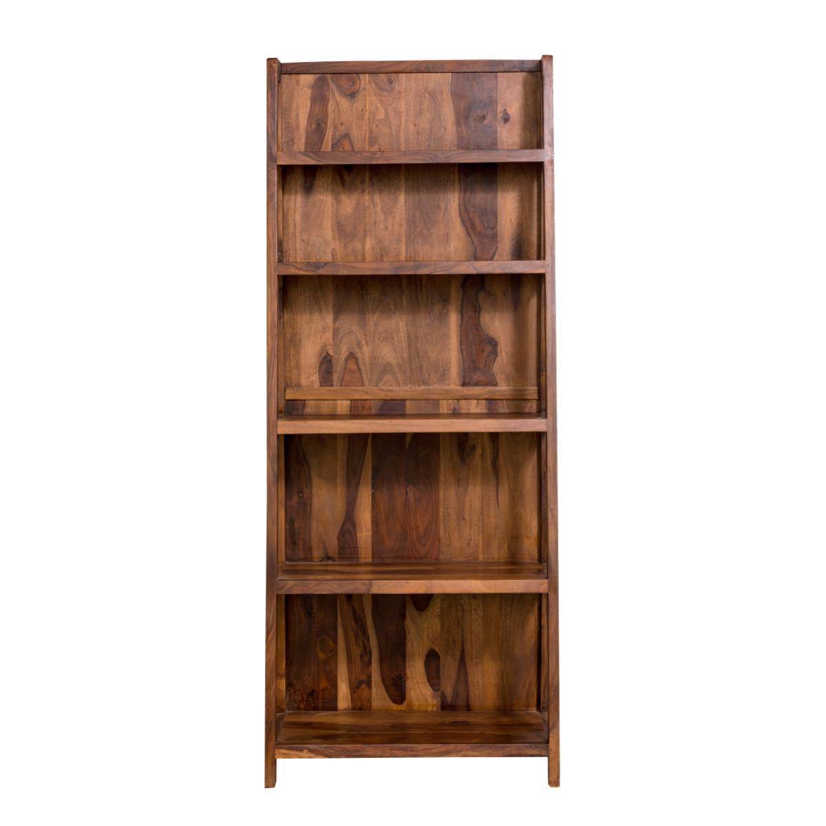 Dudi Furniture Mehran Sheesham Wood Ladder Bookshelf