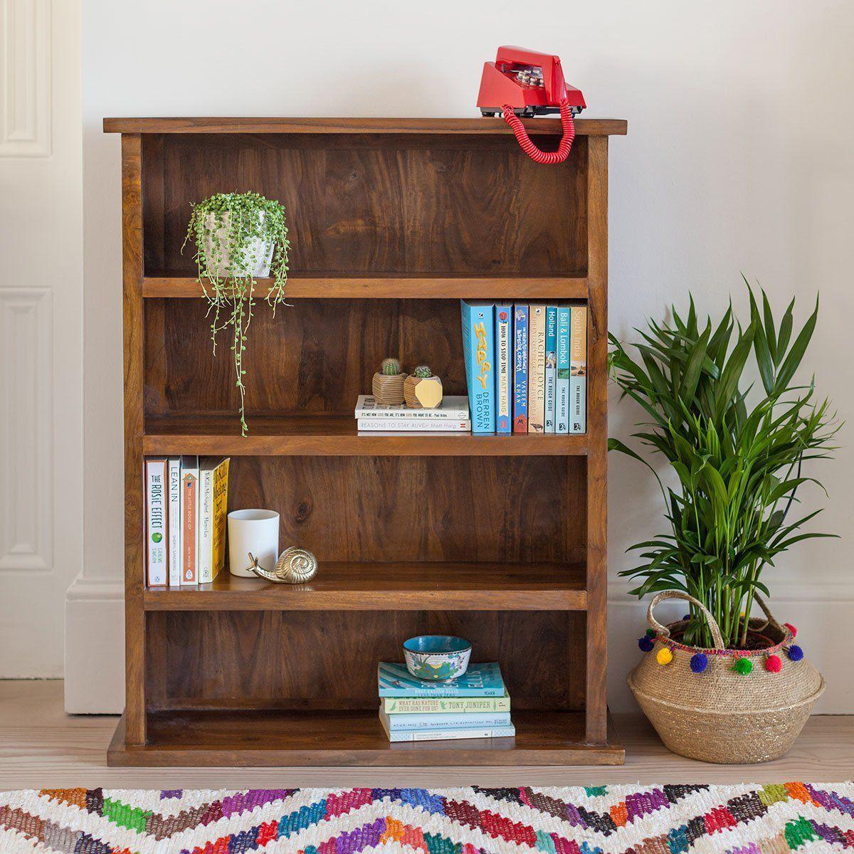 Dudi Furniture Mehran Sheesham Wood Small Bookshelf