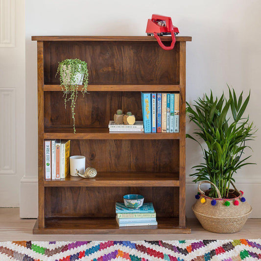 Dudi Furniture Mehran Sheesham Wood Small Bookshelf