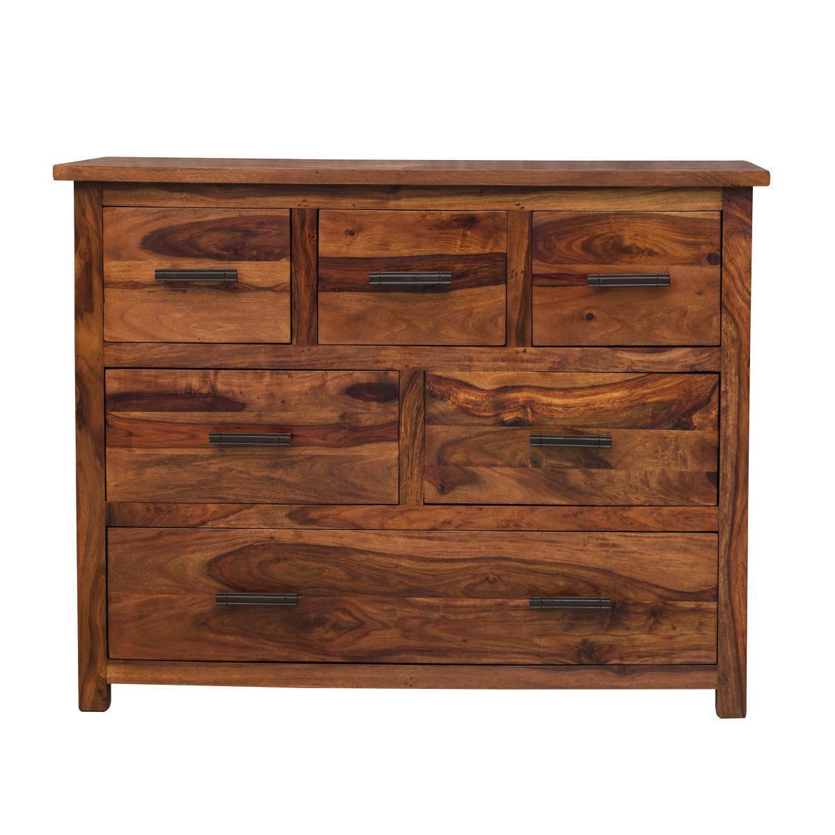 Dudi Furniture Mehran Contemporary Sheesham Wood Chest of Drawers