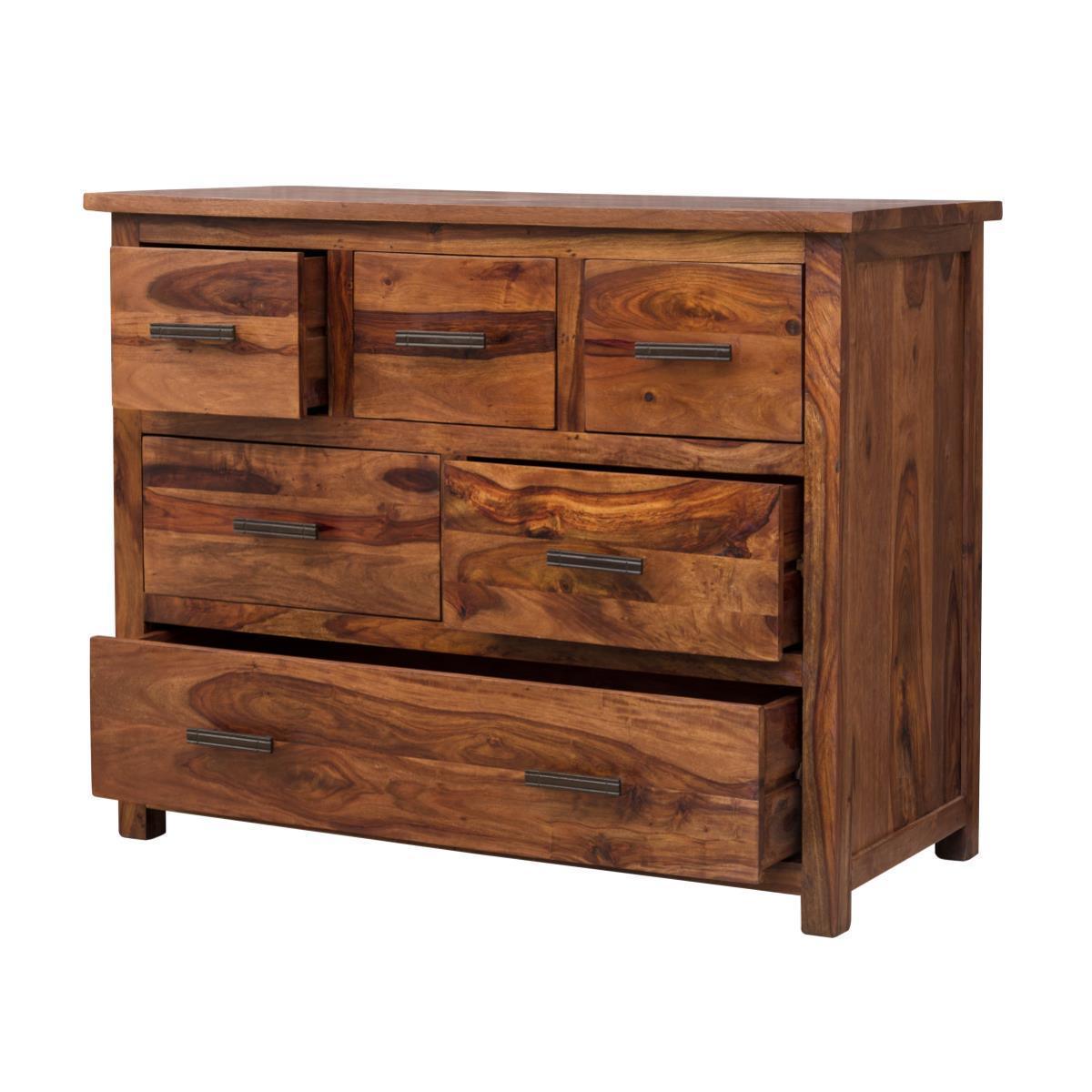 Dudi Furniture Mehran Contemporary Sheesham Wood Chest of Drawers