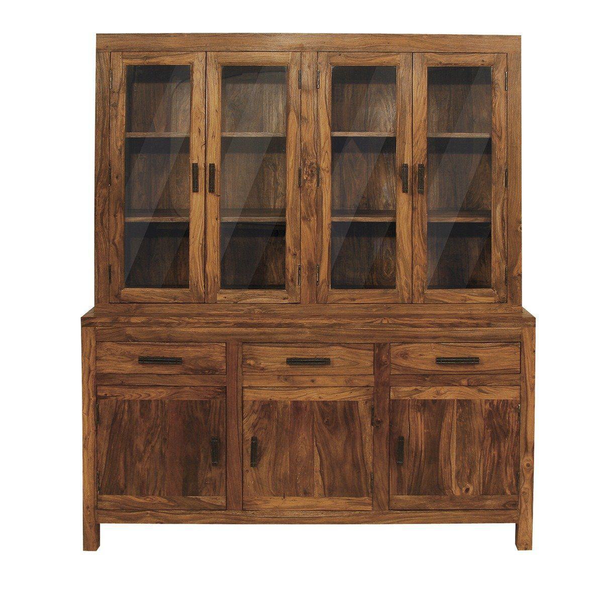 Dudi Furniture Mehran Sheesham Wood Display Cabinet