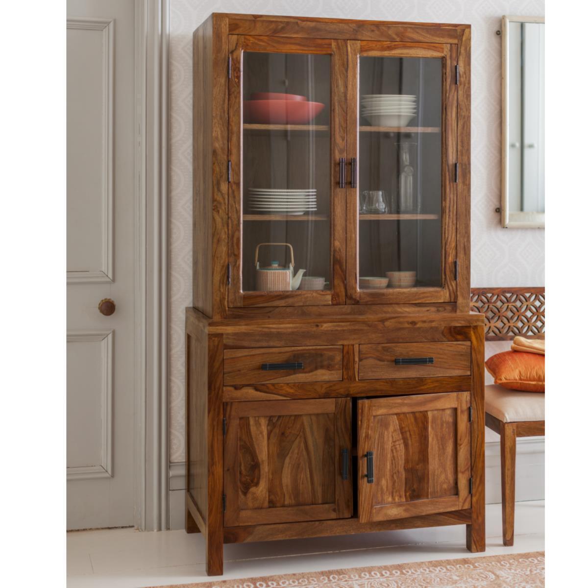 Dudi Furniture Mehran Sheesham Wood Crockery Unit