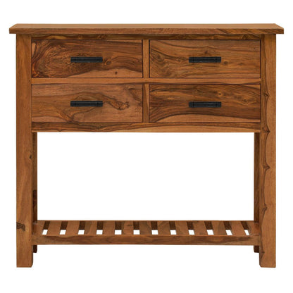 Dudi Furniture Mehran Sheesham Wood Console Table with Drawers