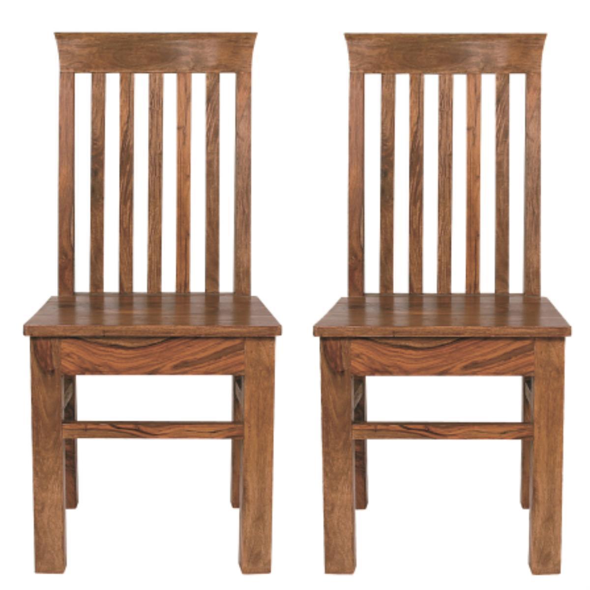 Dudi Furniture Mehran Sheesham Wood Dining Table Set with Extension